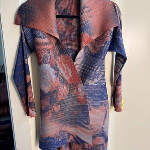 Elegant Floral Long Jacket